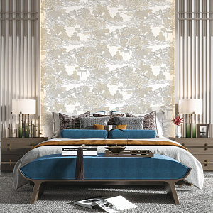 A.Grifoni Palazzo Ragione 7020-1 для спальни для гостиной для загородного дома для комнаты бежевый белый светло-серый