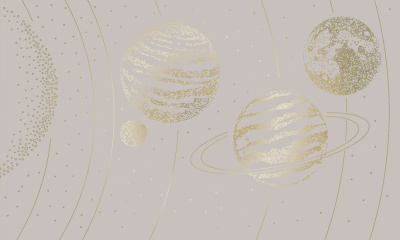 Фреска на флизелиновой основе с покрытием водно-дисперсионной краской. Роспись изображения выполняется золотым, серебрянным или платиновым пигментами