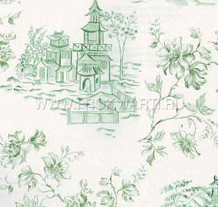 Aura Charming Prints FD22220 для спальни для гостиной для загородного дома для комнаты зеленый