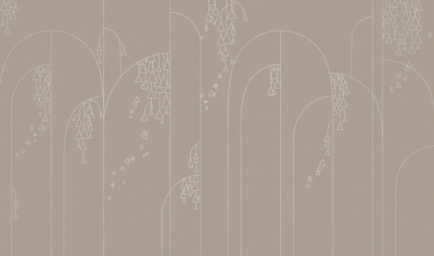 Фреска на флизелиновой основе с покрытием водно-дисперсионной краской. Роспись изображения выполняется золотым, серебрянным или платиновым пигментами