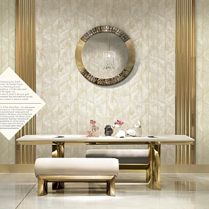Decori&Decori Carrara 2 83643 для кухни для кабинета для комнаты для прихожей бежевый золотой