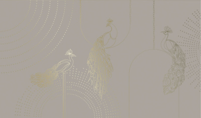 Фреска на флизелиновой основе с покрытием водно-дисперсионной краской. Роспись изображения выполняется золотым, серебрянным или платиновым пигментами