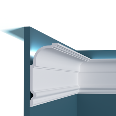 Карниз P193, можно использовать для скрытой подсветки