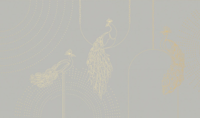 Фреска на флизелиновой основе с покрытием водно-дисперсионной краской. Роспись изображения выполняется золотым, серебрянным или платиновым пигментами