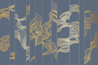 Фреска на флизелиновой основе с покрытием водно-дисперсионной краской. Роспись изображения выполняется золотым, серебрянным или платиновым пигментами