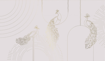 Фреска на флизелиновой основе с покрытием водно-дисперсионной краской. Роспись изображения выполняется золотым, серебрянным или платиновым пигментами