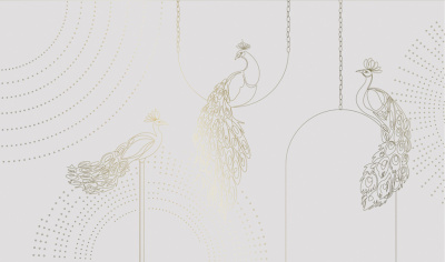 Фреска на флизелиновой основе с покрытием водно-дисперсионной краской. Роспись изображения выполняется золотым, серебрянным или платиновым пигментами