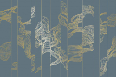 Фреска на флизелиновой основе с покрытием водно-дисперсионной краской. Роспись изображения выполняется золотым, серебрянным или платиновым пигментами