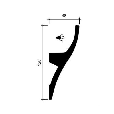 Карниз 1.50.229 для скрытого освещения