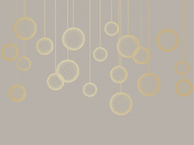 Фреска на флизелиновой основе с покрытием водно-дисперсионной краской. Роспись изображения выполняется золотым, серебрянным или платиновым пигментами