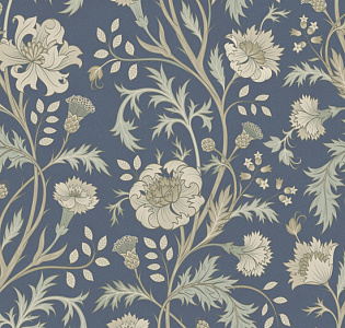 Ortograf Бесшовные обои и фрески ECO 35845_ortograf для спальни для гостиной для загородного дома для комнаты синий