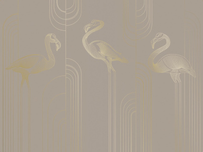 Фреска на флизелиновой основе с покрытием водно-дисперсионной краской. Роспись изображения выполняется золотым, серебрянным или платиновым пигментами