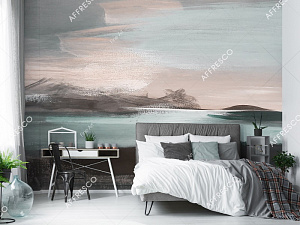 Affresco Fine Art RE815-COL2 для спальни для гостиной для кабинета для комнаты коричневый кофейный капучино зеленый