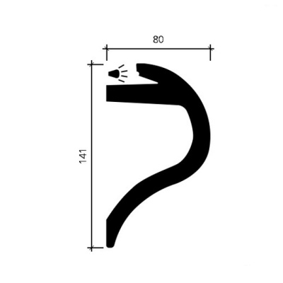 Карниз 1.50.228 гибкий для скрытого освещения