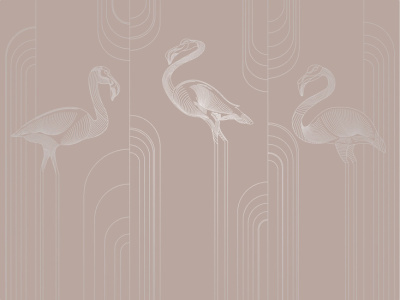 Фреска на флизелиновой основе с покрытием водно-дисперсионной краской. Роспись изображения выполняется золотым, серебрянным или платиновым пигментами