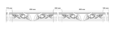 Карниз 1.50.167. Вспомогательный элемент для декорирования внутренних углов, применяется в сочетании с карнизами 1.50.168, 1.50.252