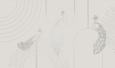 Фреска на флизелиновой основе с покрытием водно-дисперсионной краской. Роспись изображения выполняется золотым, серебрянным или платиновым пигментами