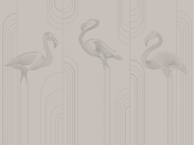 Фреска на флизелиновой основе с покрытием водно-дисперсионной краской. Роспись изображения выполняется золотым, серебрянным или платиновым пигментами