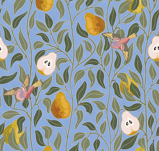 Ortograf Бесшовные обои и фрески ECO 35860 для спальни для гостиной для загородного дома для комнаты голубой