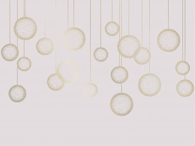 Фреска на флизелиновой основе с покрытием водно-дисперсионной краской. Роспись изображения выполняется золотым, серебрянным или платиновым пигментами