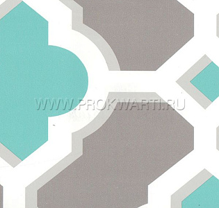 Aura Charming Prints FD24123 для спальни для гостиной для кабинета для загородного дома для комнаты для прихожей серый бирюзовый