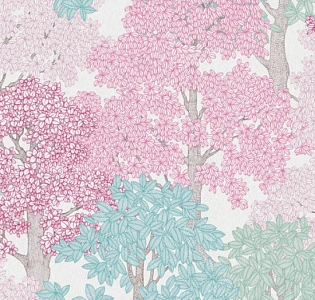 Architects Paper Floral Impression 37753-5 для загородного дома для комнаты белый розовый голубой мятный