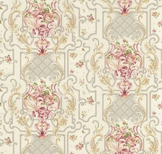 Emiliana Parati Blumarine 4 BM27087 для спальни для гостиной для кабинета для загородного дома для комнаты белый светло-серый