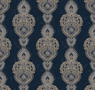 Aura Indo Chic G67387 для спальни для гостиной для загородного дома для комнаты синий