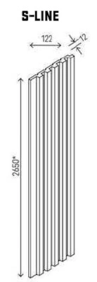 Стеновая панель реечная S-LINE Natural (натуральный)