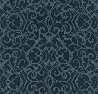 Rasch Textil Letizia 087207 для спальни для гостиной для загородного дома для комнаты черный синий