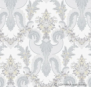 Loymina Прекрасная эпоха (La Belle Epoque) BQ4 011 для спальни для гостиной для кабинета для загородного дома для комнаты белый черно-белый