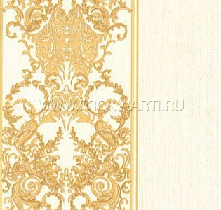 Emiliana Parati Roberto Cavalli Home 4 15078 для коридора для кабинета для загородного дома для комнаты для прихожей белый золотой