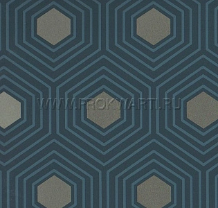 York Ashford Geometrics GE3640 для кабинета для комнаты для прихожей синий