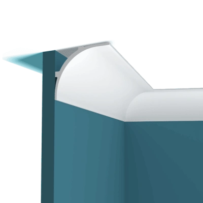 Карниз P151, можно использовать для скрытой подсветки и под натяжной потолок