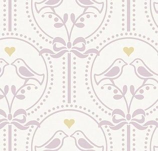 Grandeco Jack'n Rose 2024 JS3201 для детской белый золотой сиреневый