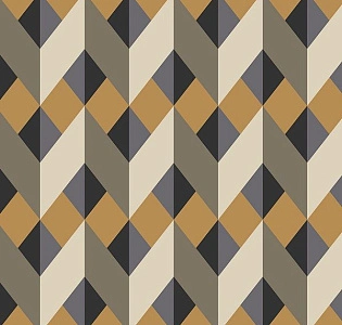 Milassa Ритмика (Geometrica) GM5 012 для кабинета для комнаты для прихожей коричневый желтый