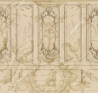 Affresco Fine Art RE864-COL4 для кабинета для комнаты песочный