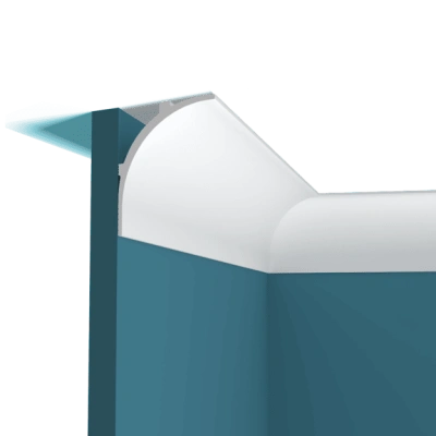 Карниз P151, можно использовать для скрытой подсветки и под натяжной потолок