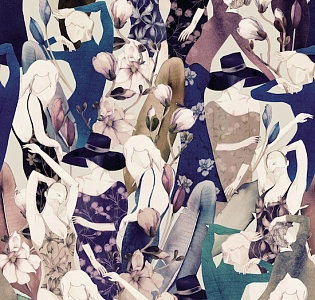 D0052 R2Z CO.DE Fabula D0052 R2Z для спальни для гостиной для кабинета для загородного дома для комнаты синий