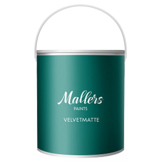 Mallers VelvetMatte (матовая 7% интерьерная краска для стен и потолка с легким шелковистым отливом, моющаяся)