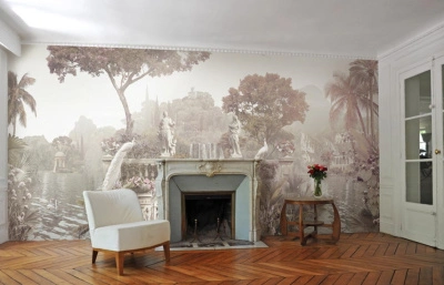 Фреска из декоративной штукатурки на флизелиновой основе