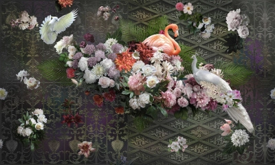 Фреска из декоративной штукатурки на флизелиновой основе