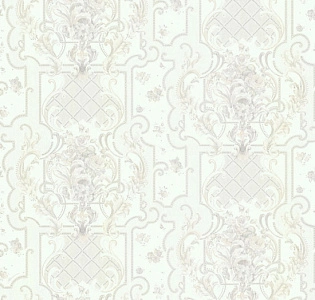 Emiliana Parati Blumarine 4 BM27088 для спальни для гостиной для кабинета для загородного дома для комнаты белый светло-серый