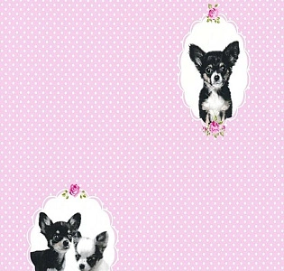 A.S. Creation Little Stars 35851-1 для детской розовый