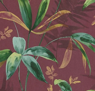 Architects Paper Jungle Chic 37704-3 для спальни для гостиной для загородного дома для комнаты бордовый зеленый