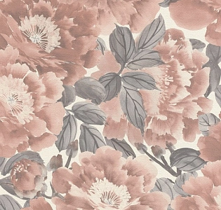 Rasch Кимоно (Kimono) 408331 для кухни для спальни для гостиной для загородного дома для комнаты терракотовый розовый