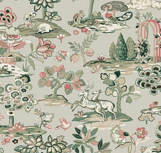York Handpainted Traditionals TL1951 для спальни для гостиной для загородного дома для комнаты фисташковый разноцветный