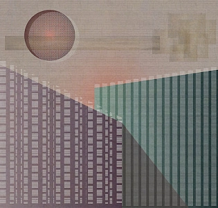 CO.DE Co.De 01 винил на флизелине B5202 RB для кухни для гостиной для кабинета для комнаты серо-бежевый сиреневый бирюзовый