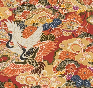 Rasch Кимоно (Kimono) 409345 для кухни для спальни для гостиной для коридора для загородного дома для комнаты желтый оранжевый красный