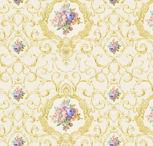 A.S. Creation Chateau 5 34391-1 для спальни для гостиной для кабинета для загородного дома для комнаты золотой